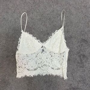 Lace crop top with good quality material.